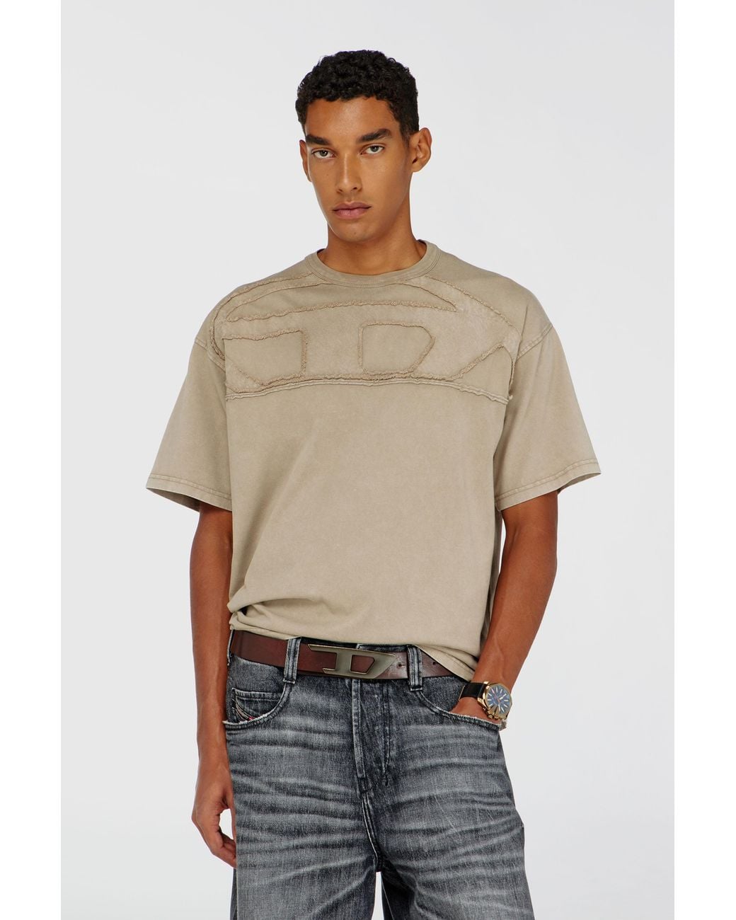 DIESEL Natural T-Shirts for men