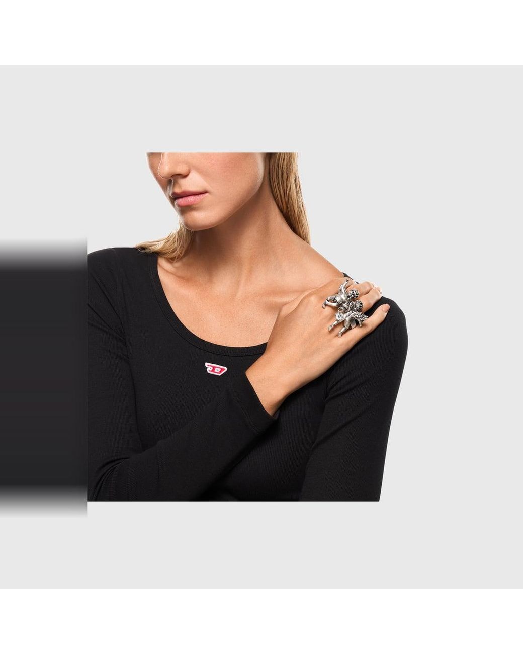 DIESEL Metallic Mehrfinger-Ring