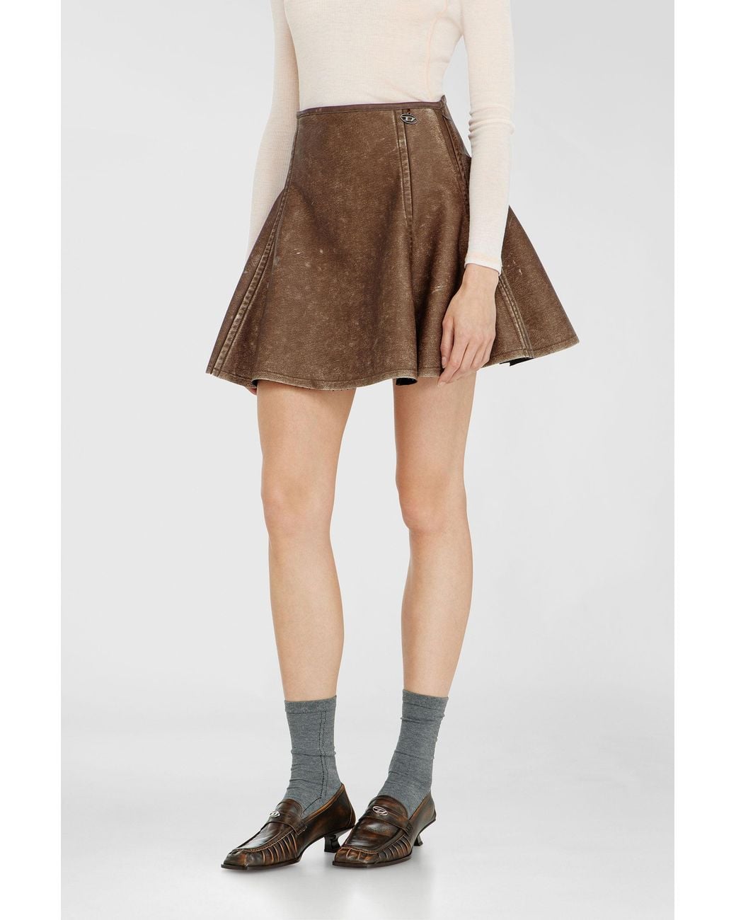 DIESEL Multicolor Flared Miniskirt
