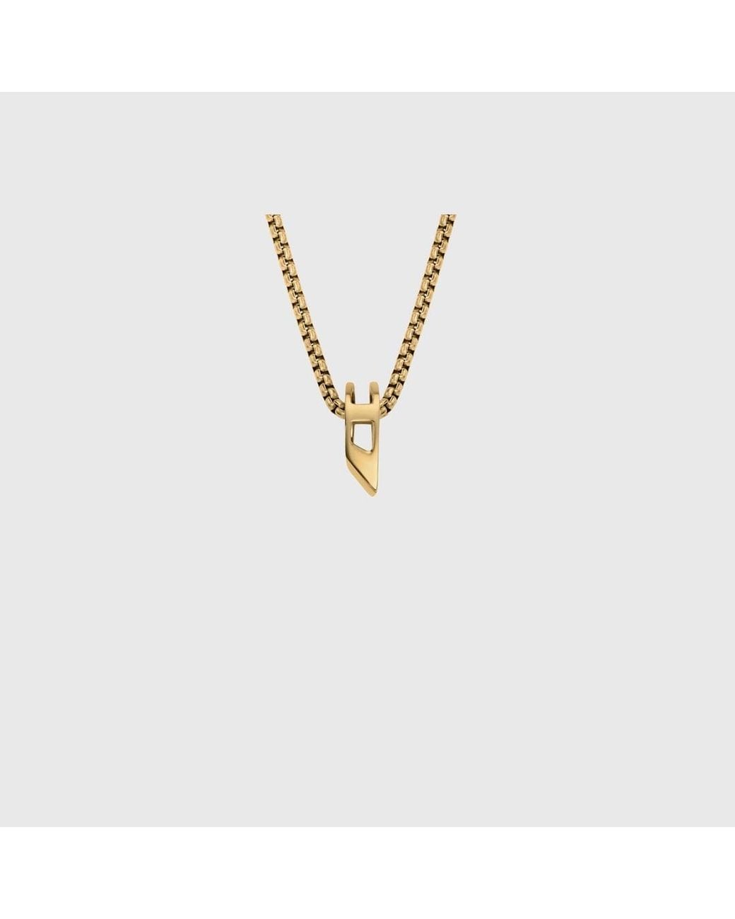 DIESEL Blue Stainless Steel Pendant Necklace