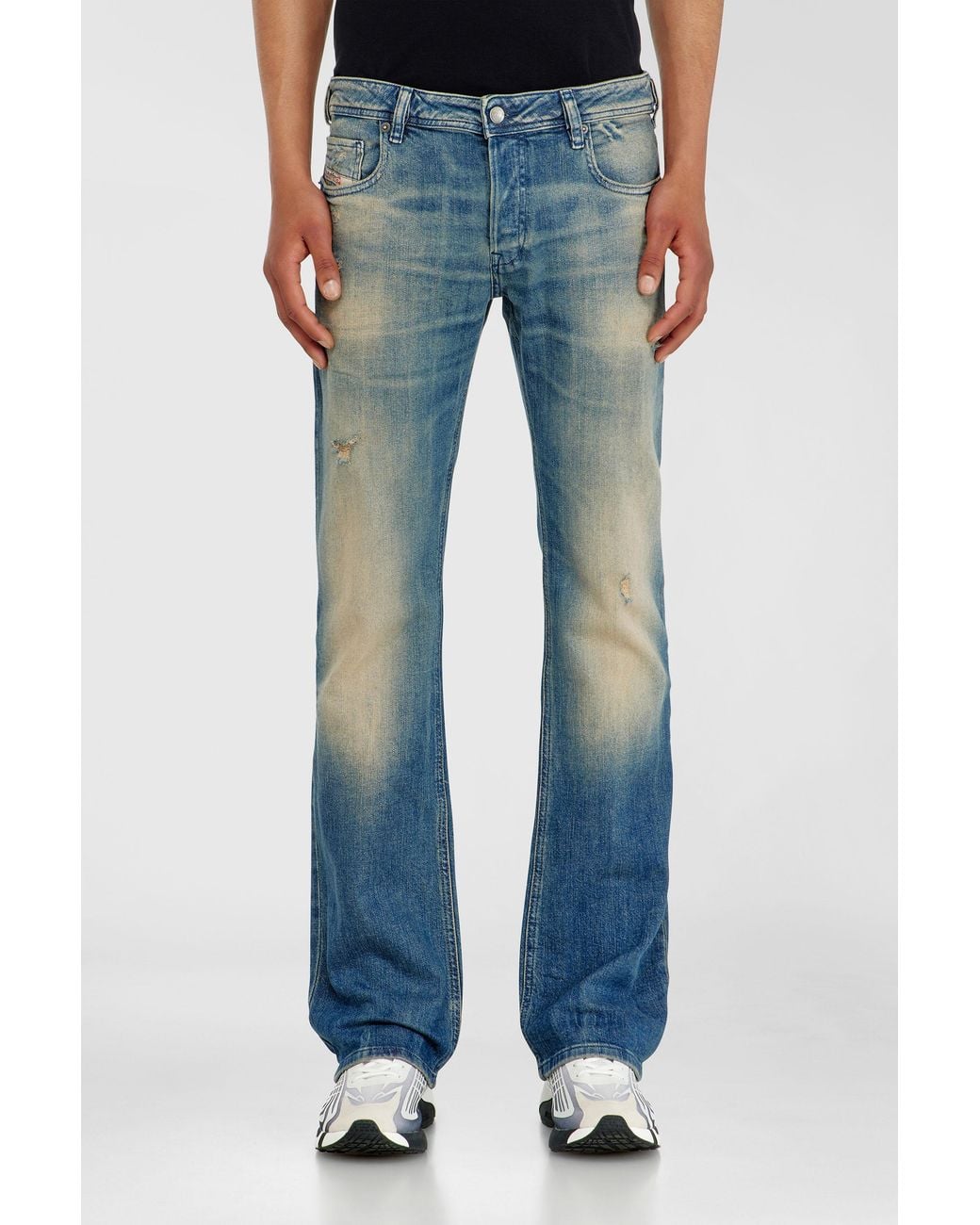 DIESEL Blue Bootcut Jeans Low Waist 2007 Zatiny, Medium, Button Fly for men