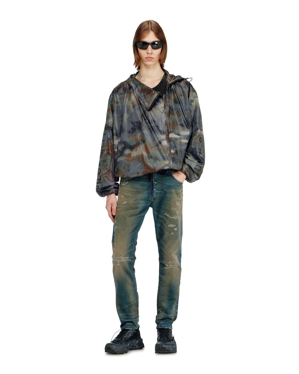 メンズ DIESEL デニムパンツ ジョグジーンズ Blue