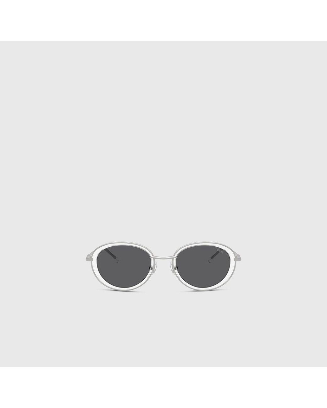 DIESEL White Oval Sunglasses