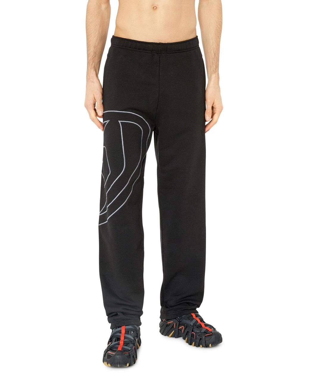 DIESEL Sweatpants With Maxi D Logo in Black for Men | Lyst