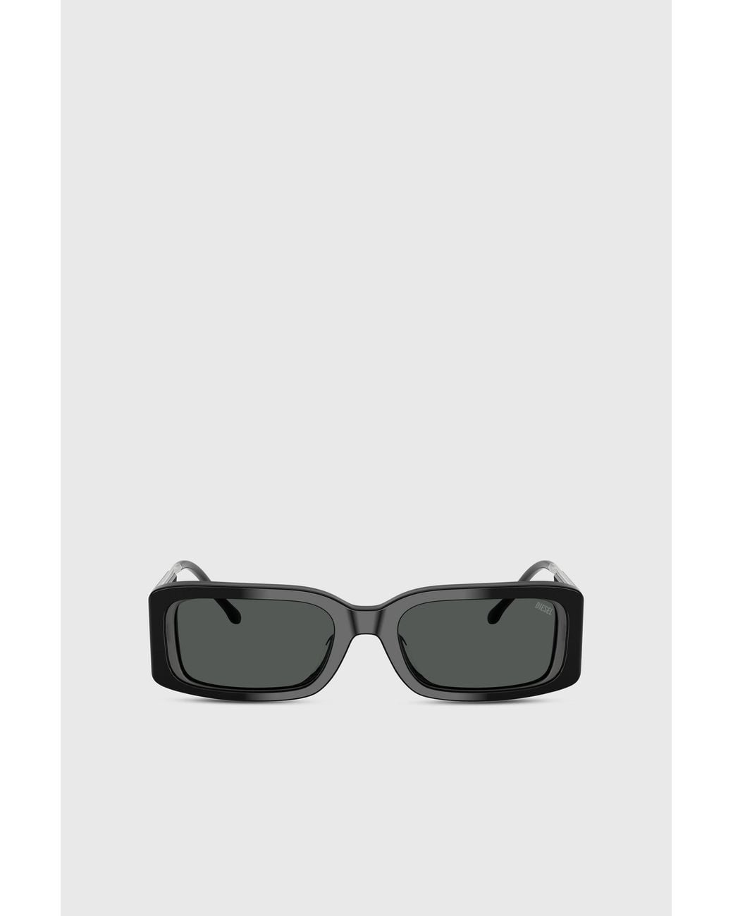 DIESEL Black Rectangle Sunglasses