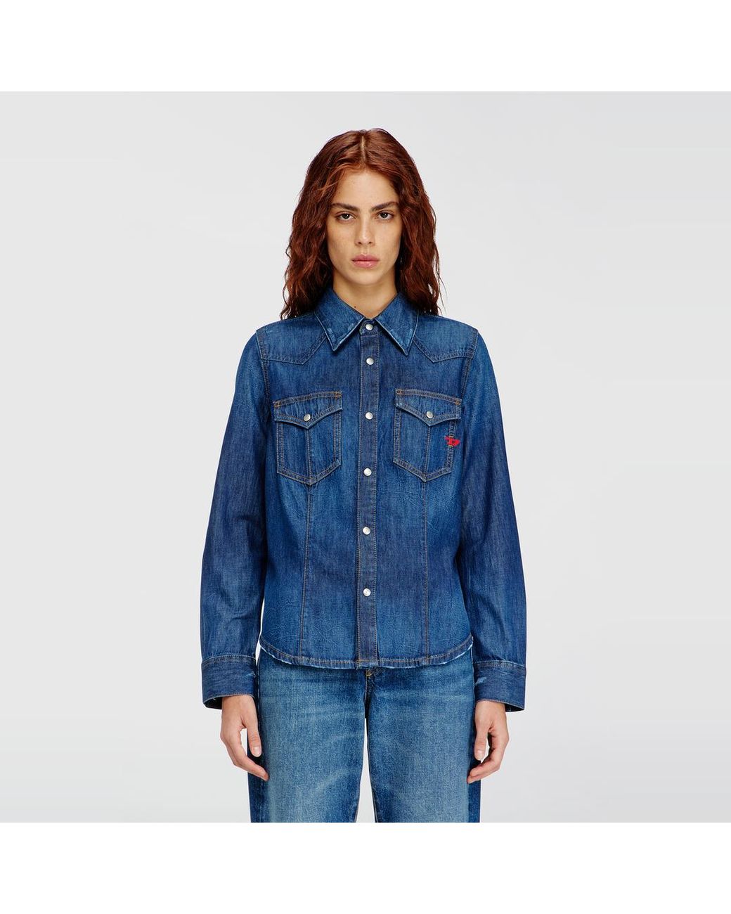 DIESEL Blue Western Shirt