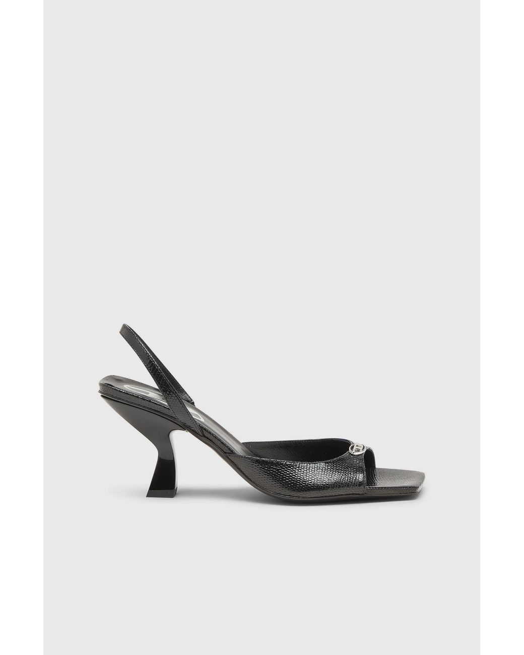 DIESEL White D-Amber-Slingback Sandals