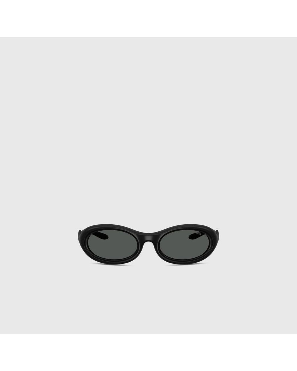 DIESEL Black Oval Sunglasses