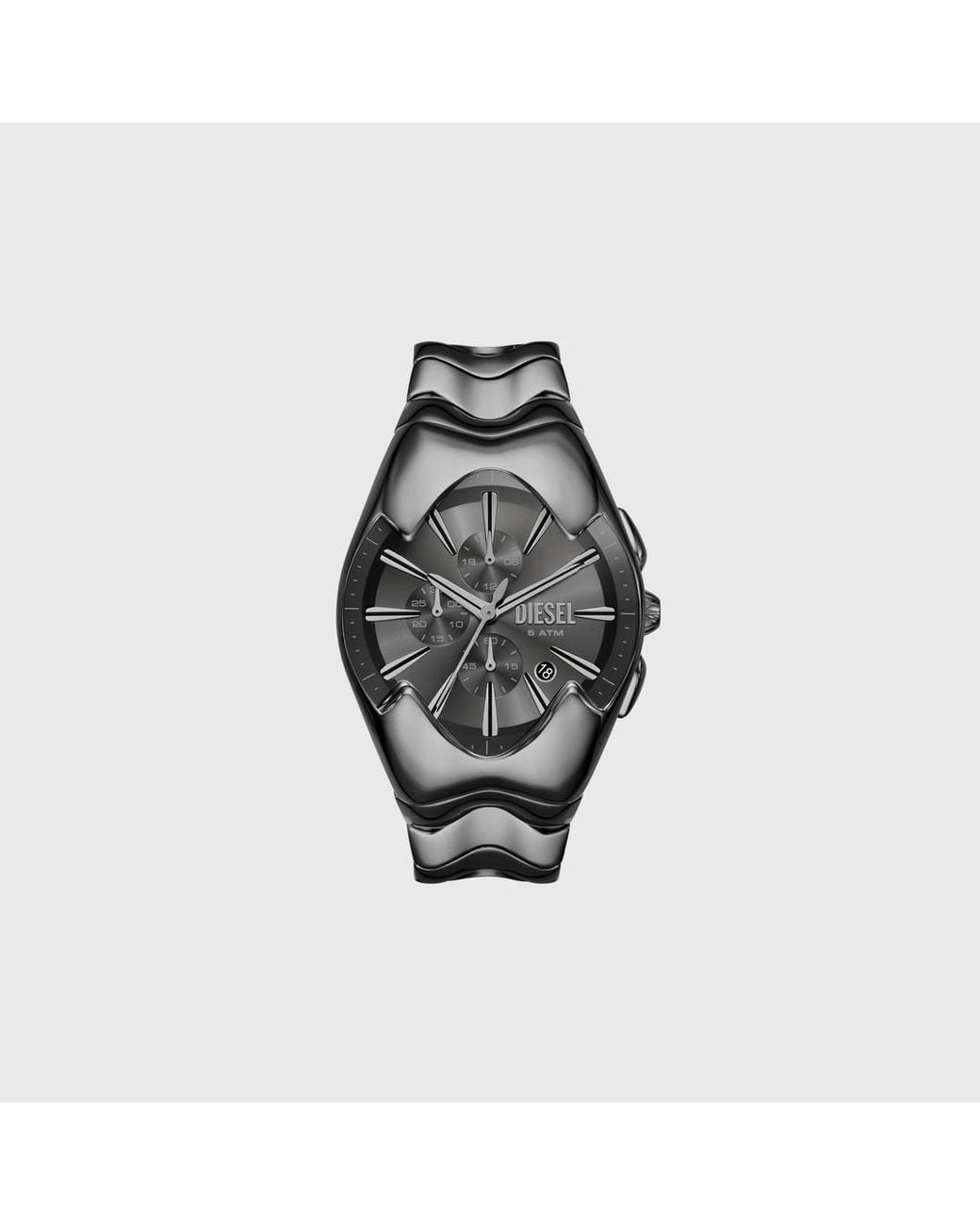DIESEL Black Mercurial Chronograph Stainless Steel Watch for men