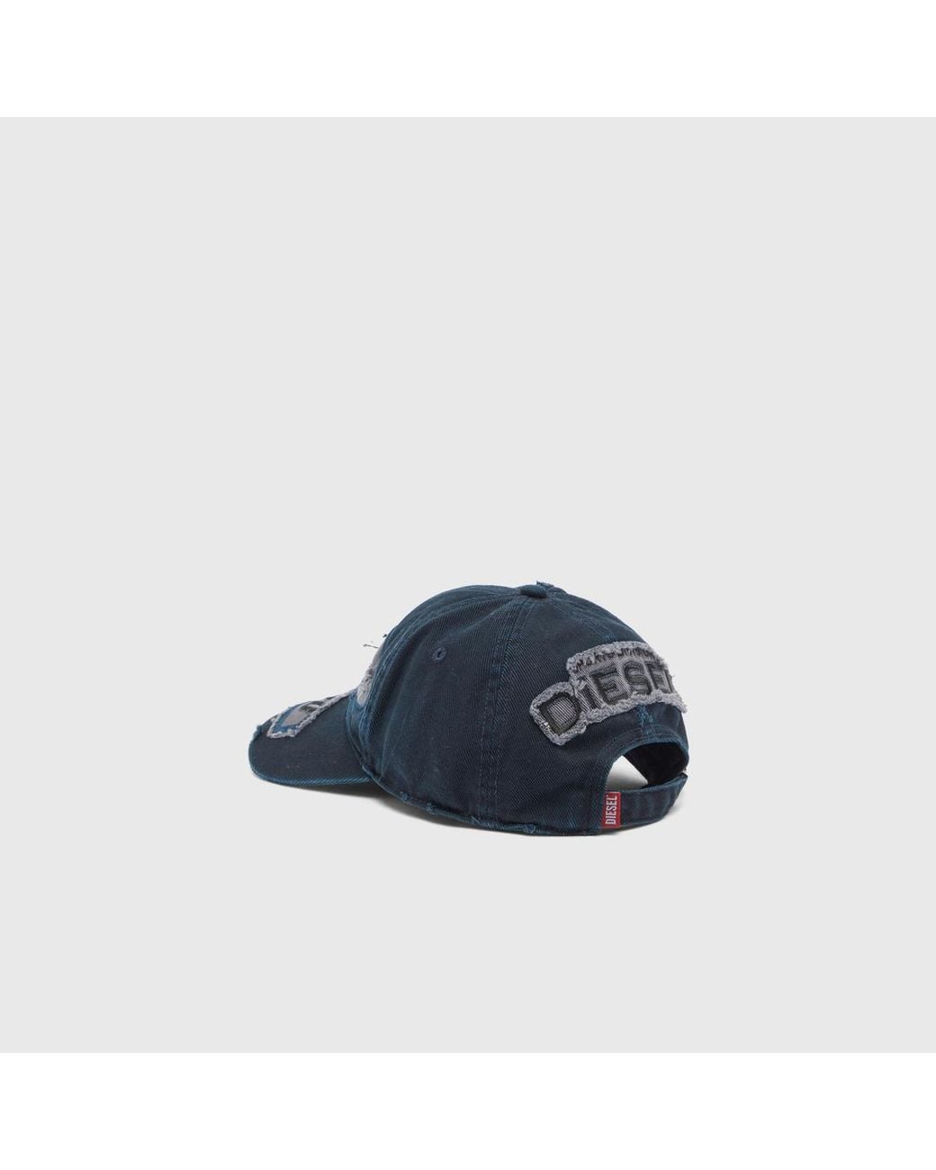 DIESEL Blue Basecap Mit Strick-Aufnähern