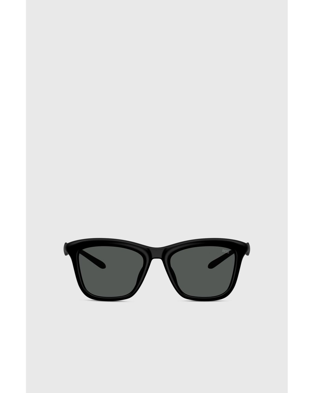 DIESEL Black Eckige Sonnenbrille