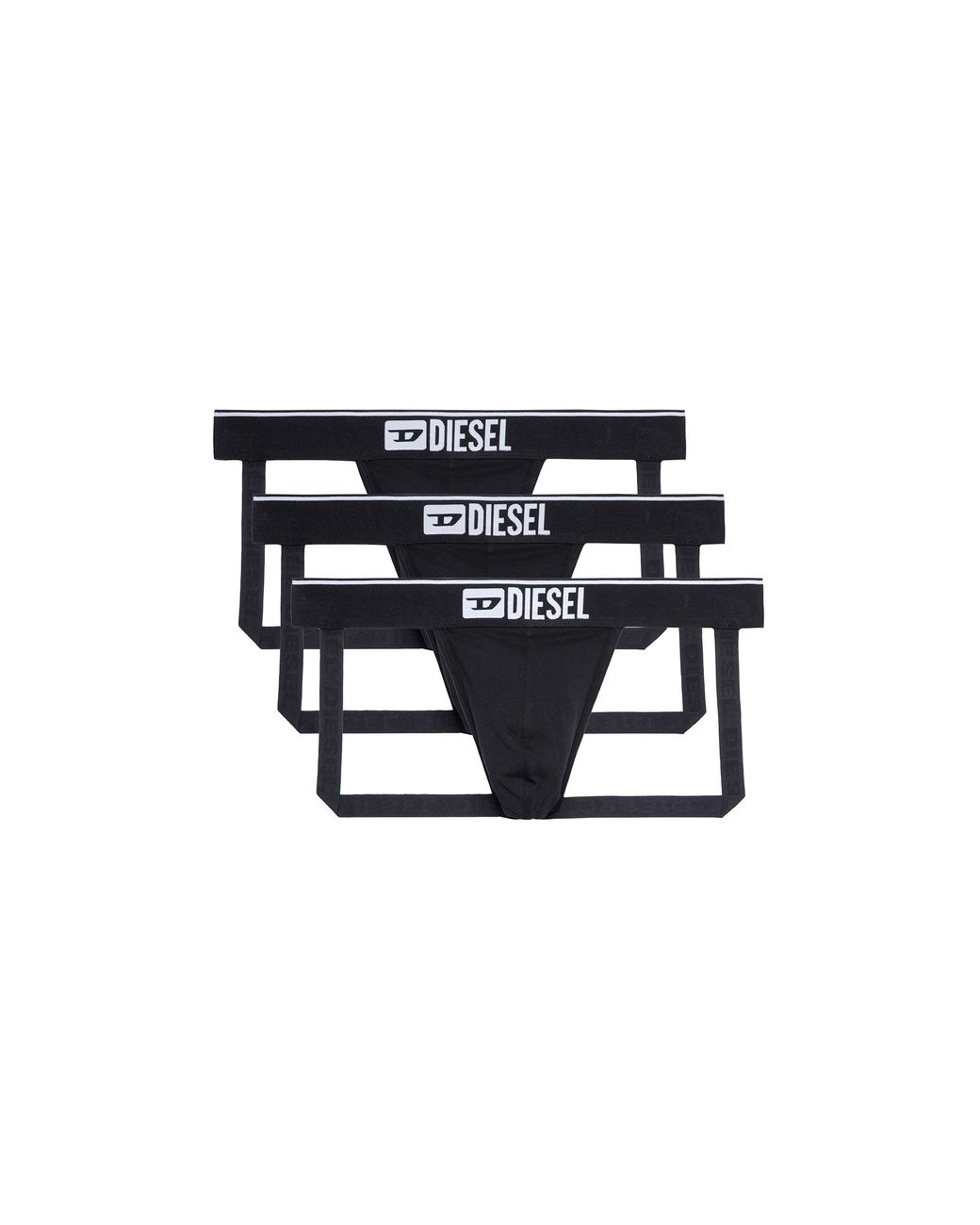 DIESEL Multicolor Pack-3 Breathable Fabric Jockstrap 00Sh9I-0Gdac for men