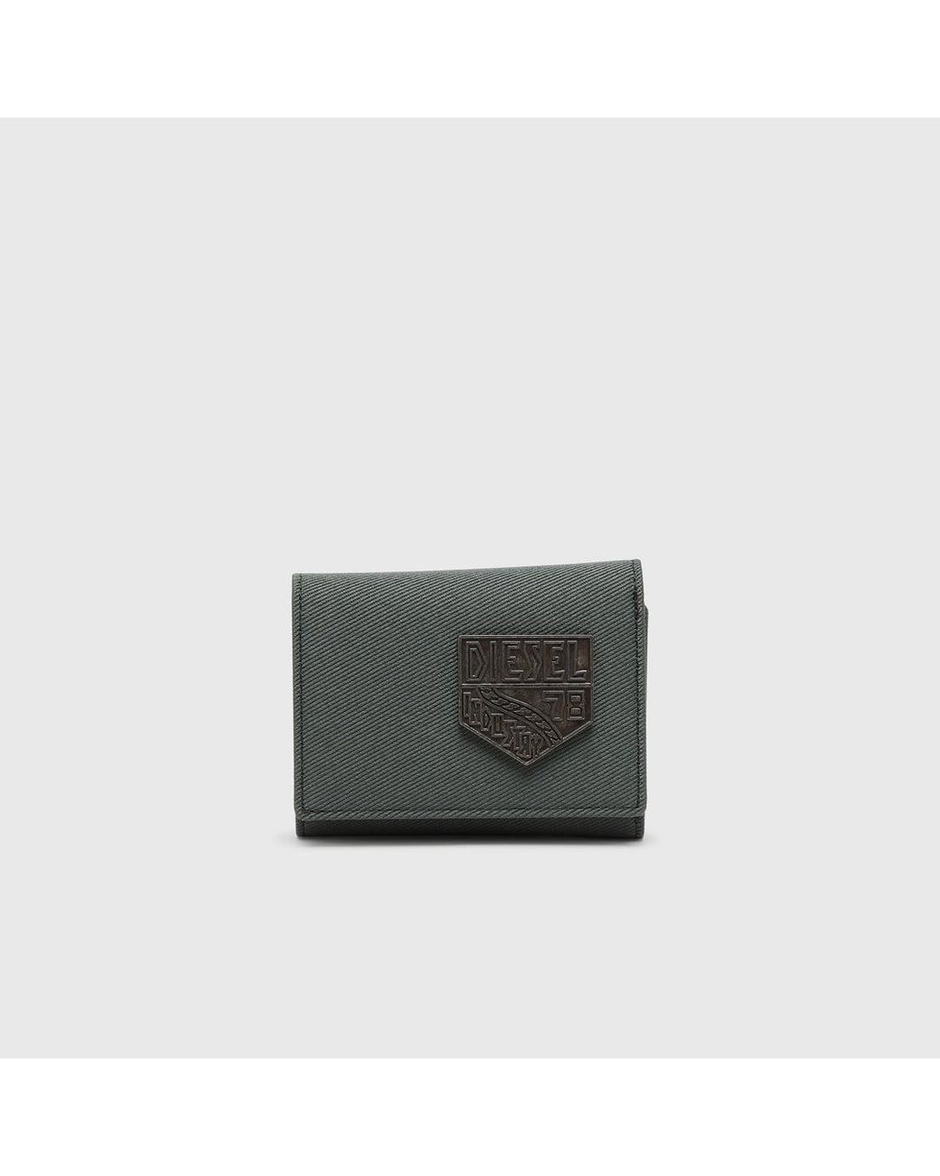 Portamonete Con Patch di DIESEL in Gray da Uomo