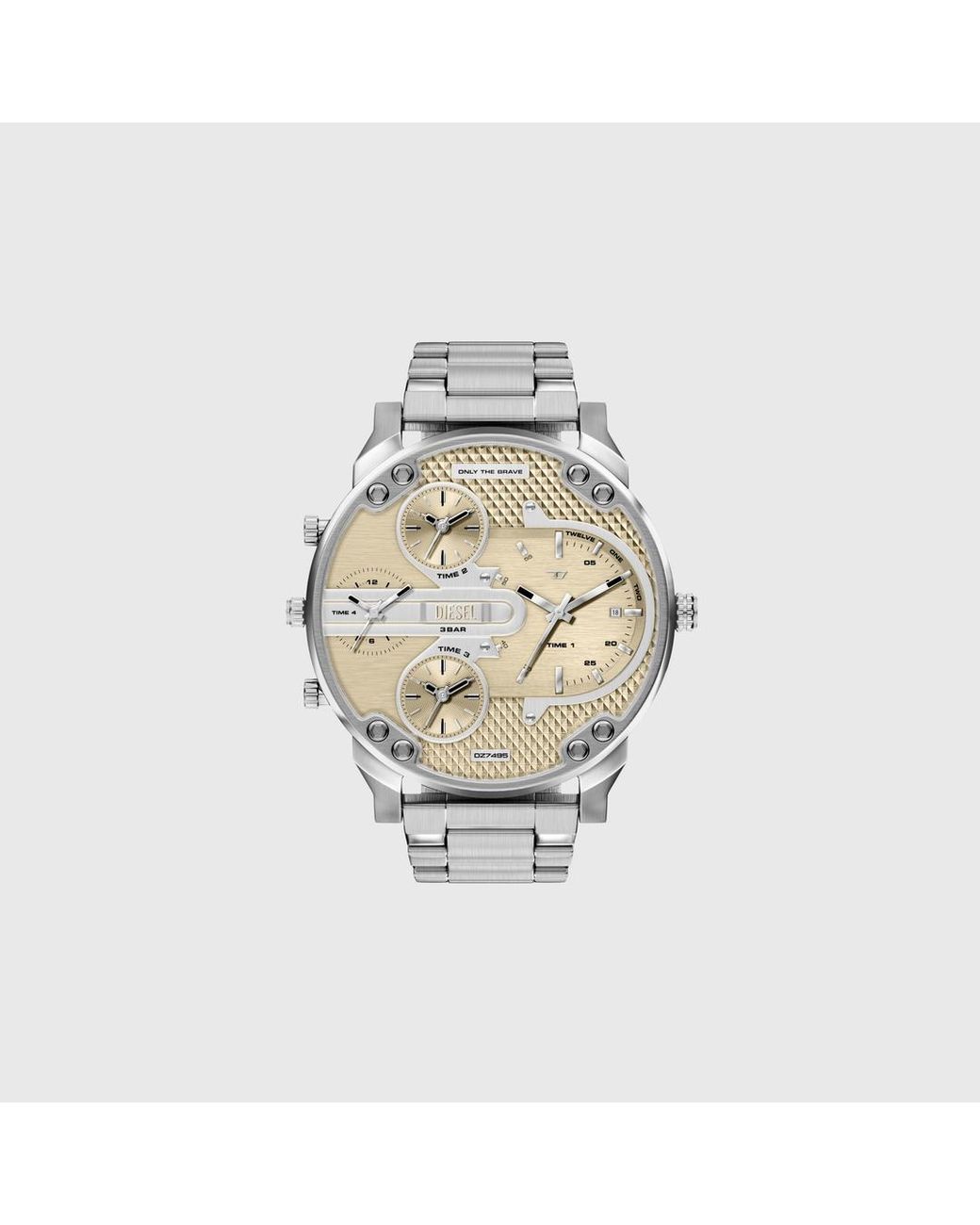 DIESEL Metallic Mr. Daddy Slim Stainless Steel Watch for men
