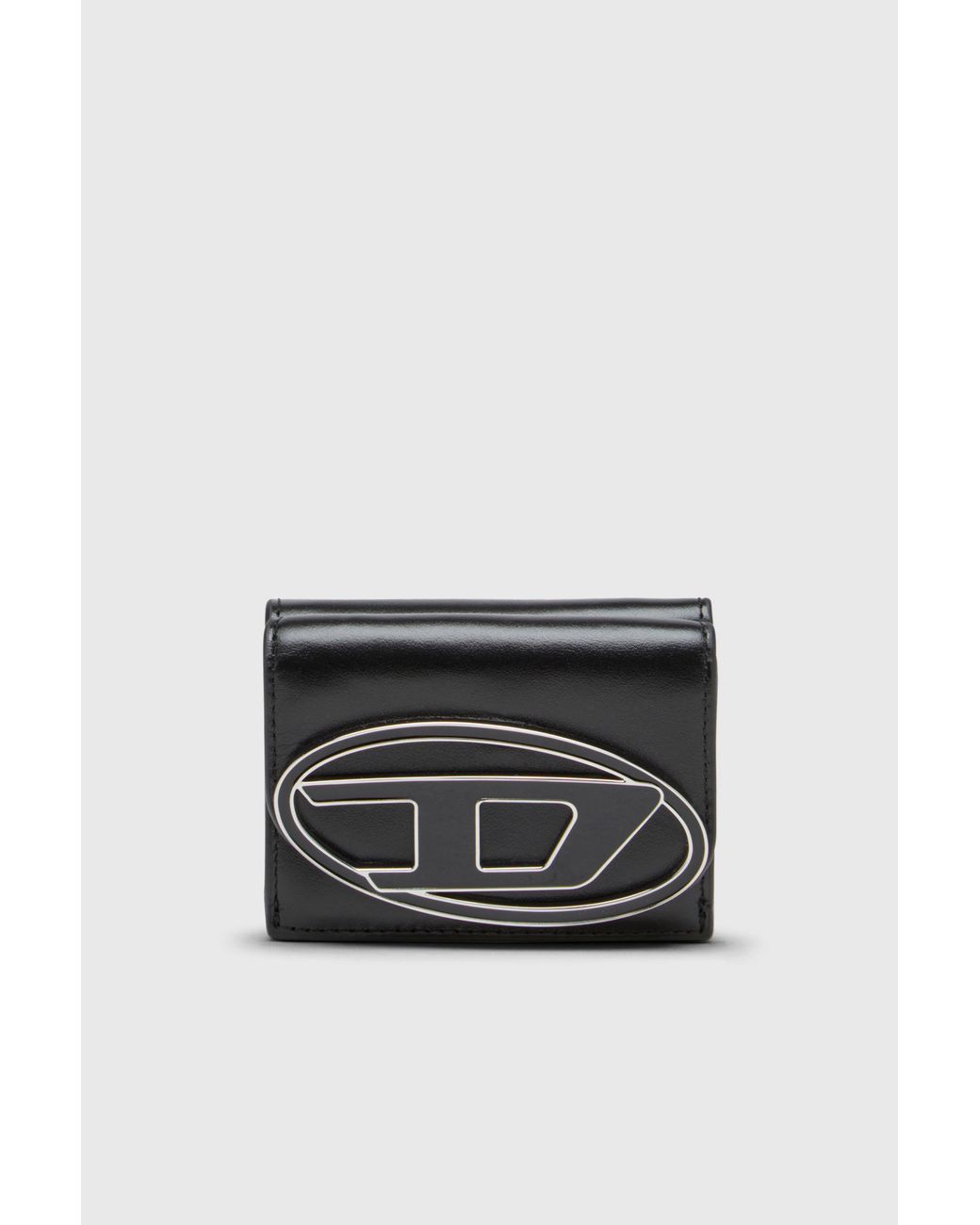DIESEL Black Tri-Fold Wallet