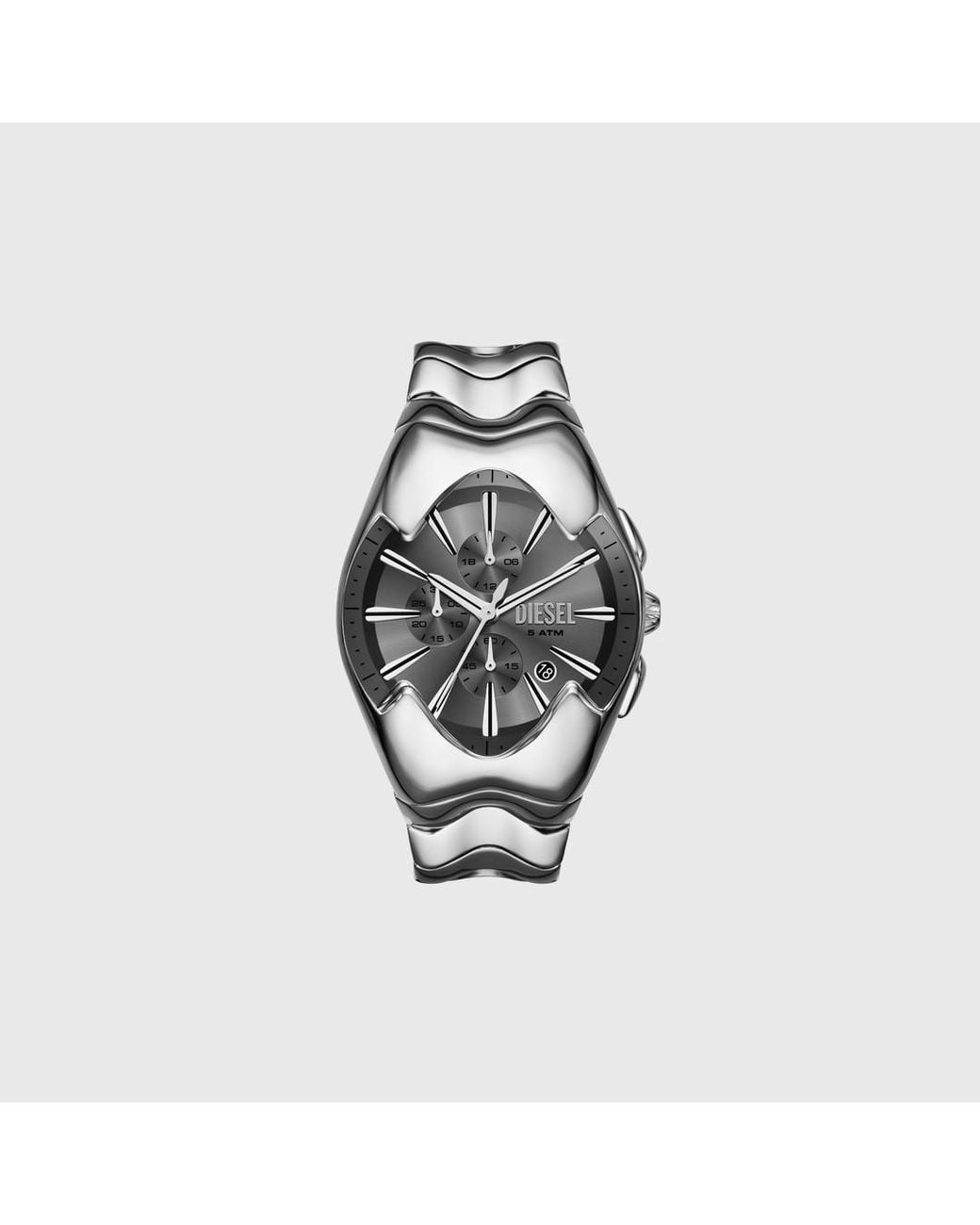 DIESEL Gray Mercurial Chronograph Stainless Steel Watch for men