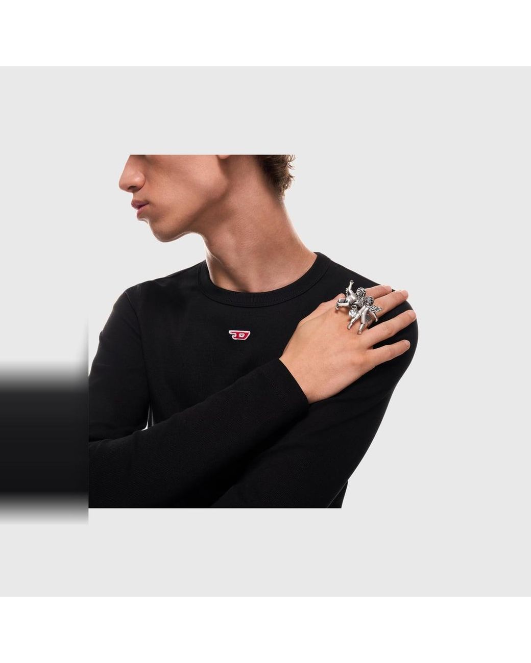 DIESEL Metallic Mehrfinger-Ring