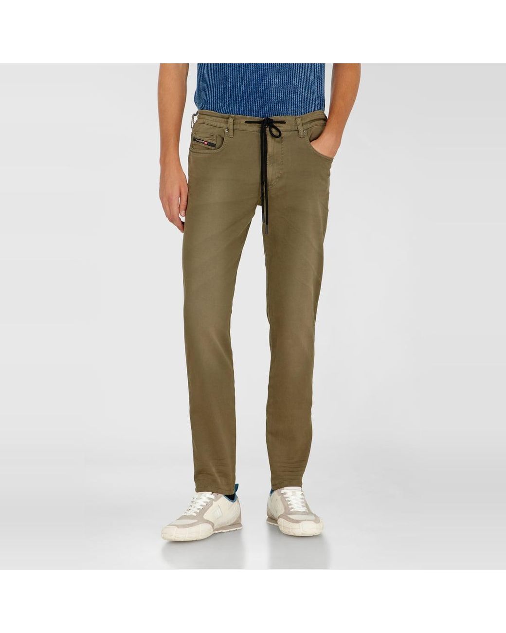 DIESEL Green Slim Regular Waist 2062 D-Strukt Joggjeans, Colored, Zip Fly for men