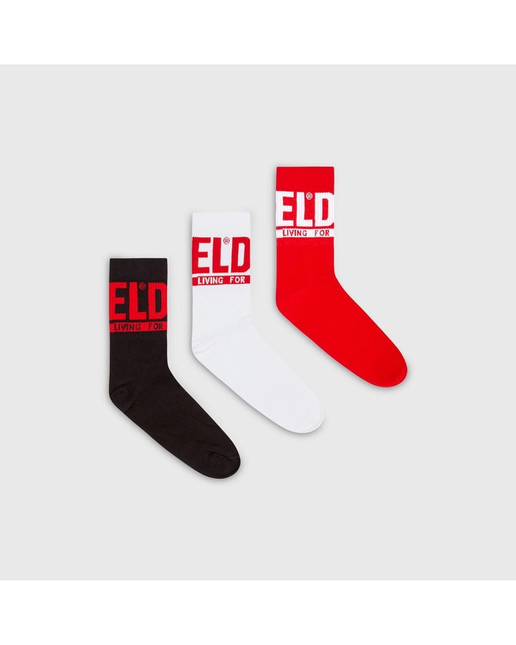 DIESEL Red Skm-Ray Socks (Pack Of Three) for men