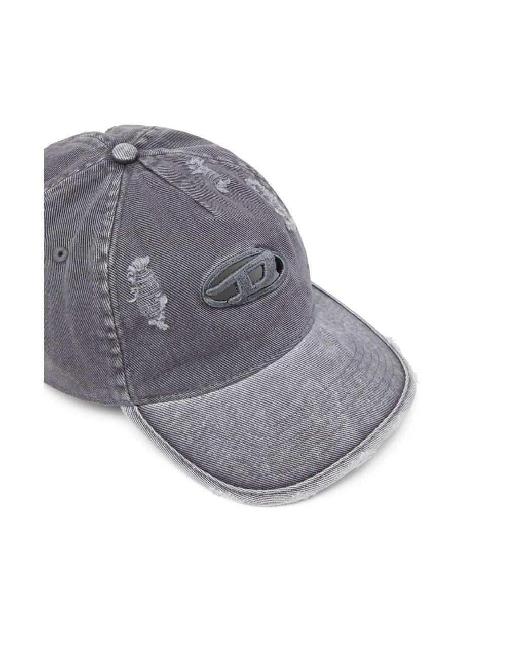 DIESEL Gray Baseball Cap for men