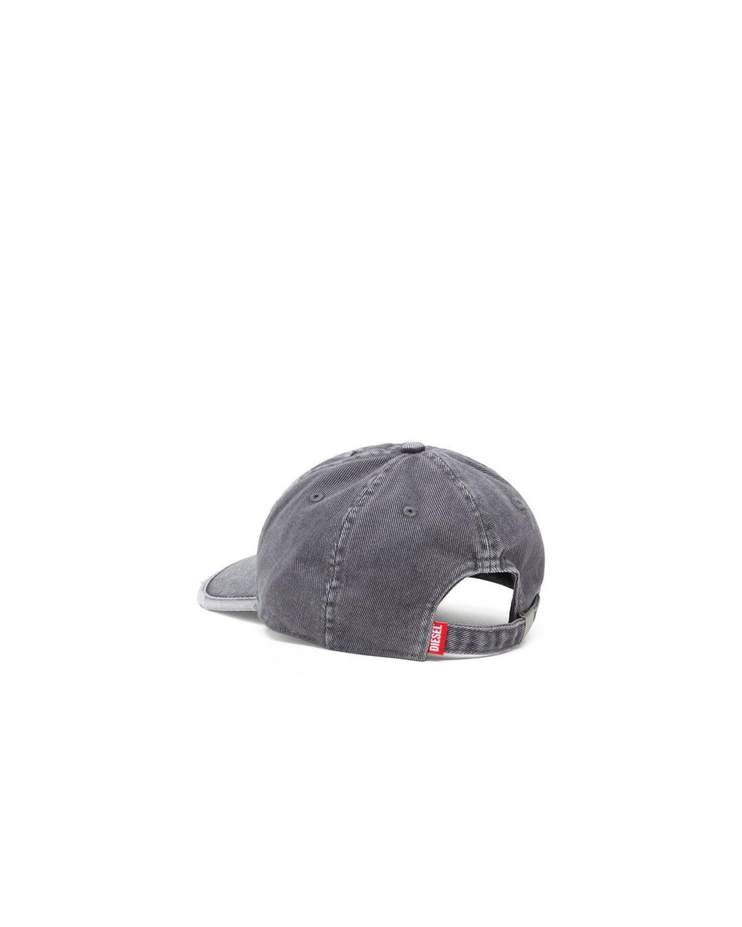 DIESEL Gray Baseball Cap for men