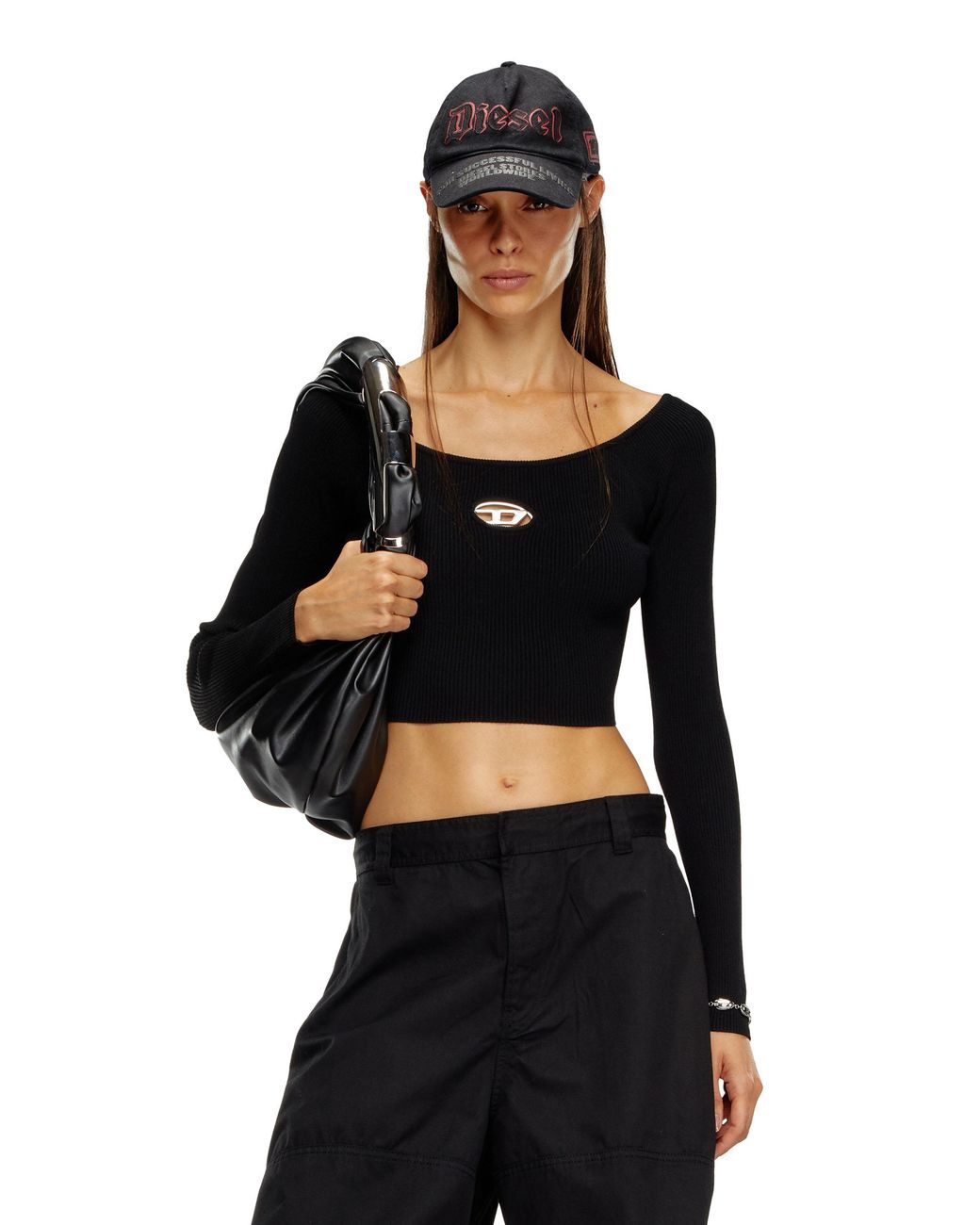DIESEL Black Oval-D Top