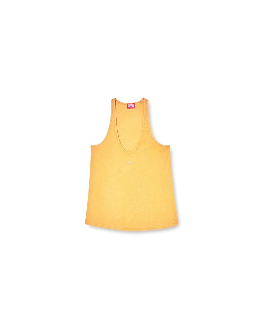 DIESEL Multicolor Ribbed Tank Top With Oval D