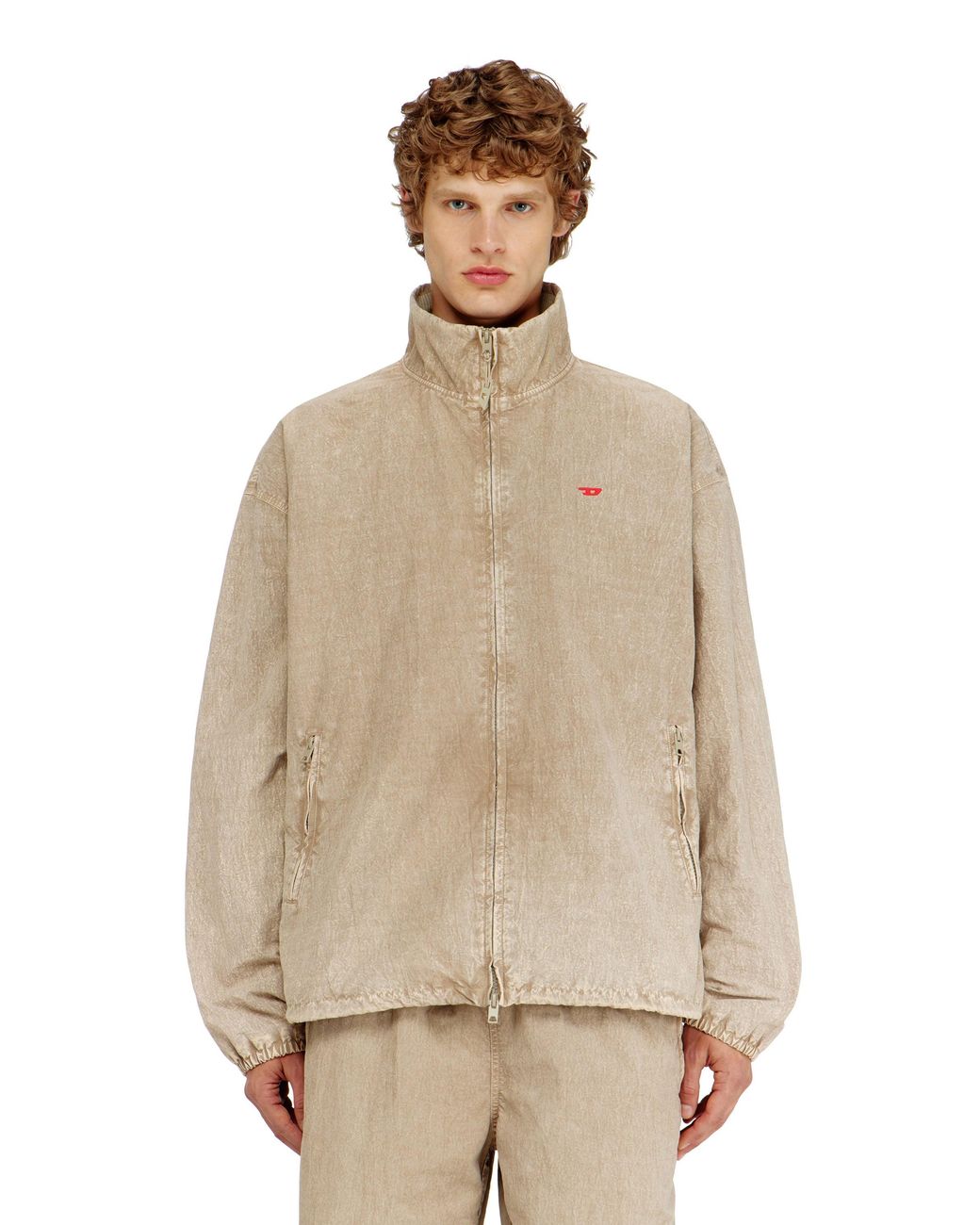 DIESEL Natural Treated Taslan Jacket With Treated Finish for men