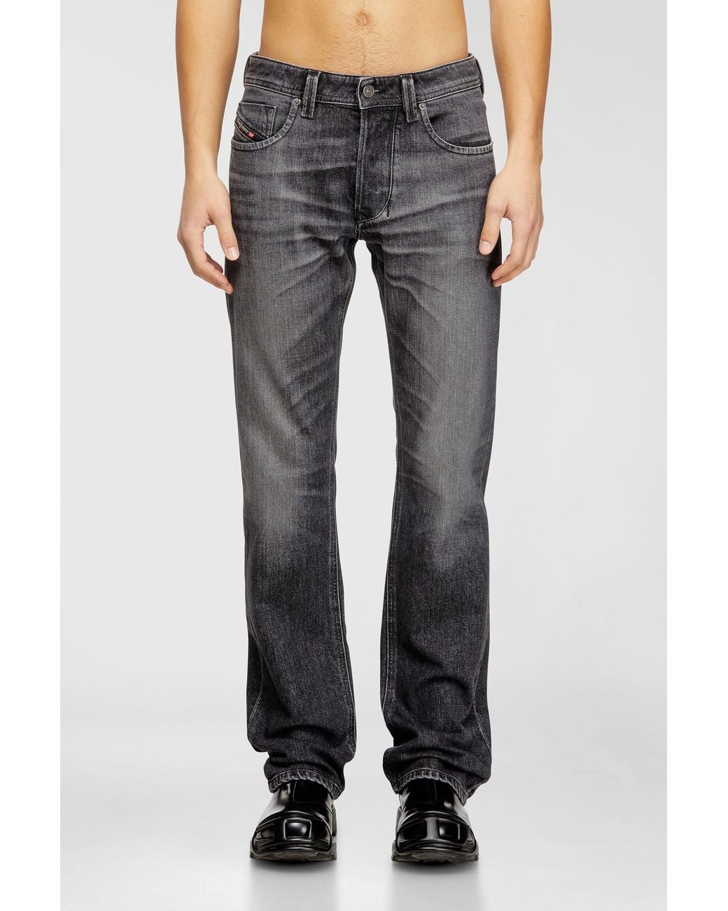 DIESEL Blue Regular Jeans Low Waist 1985 Larkee, Button Fly for men