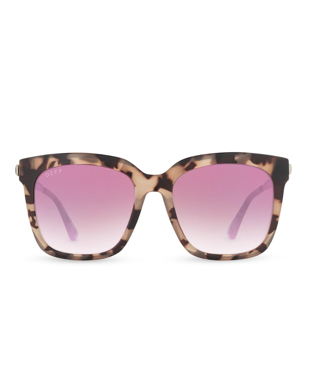 DIFF Hailey Blush Tortoise + Rose Gradient Sunglasses in Pink Lyst