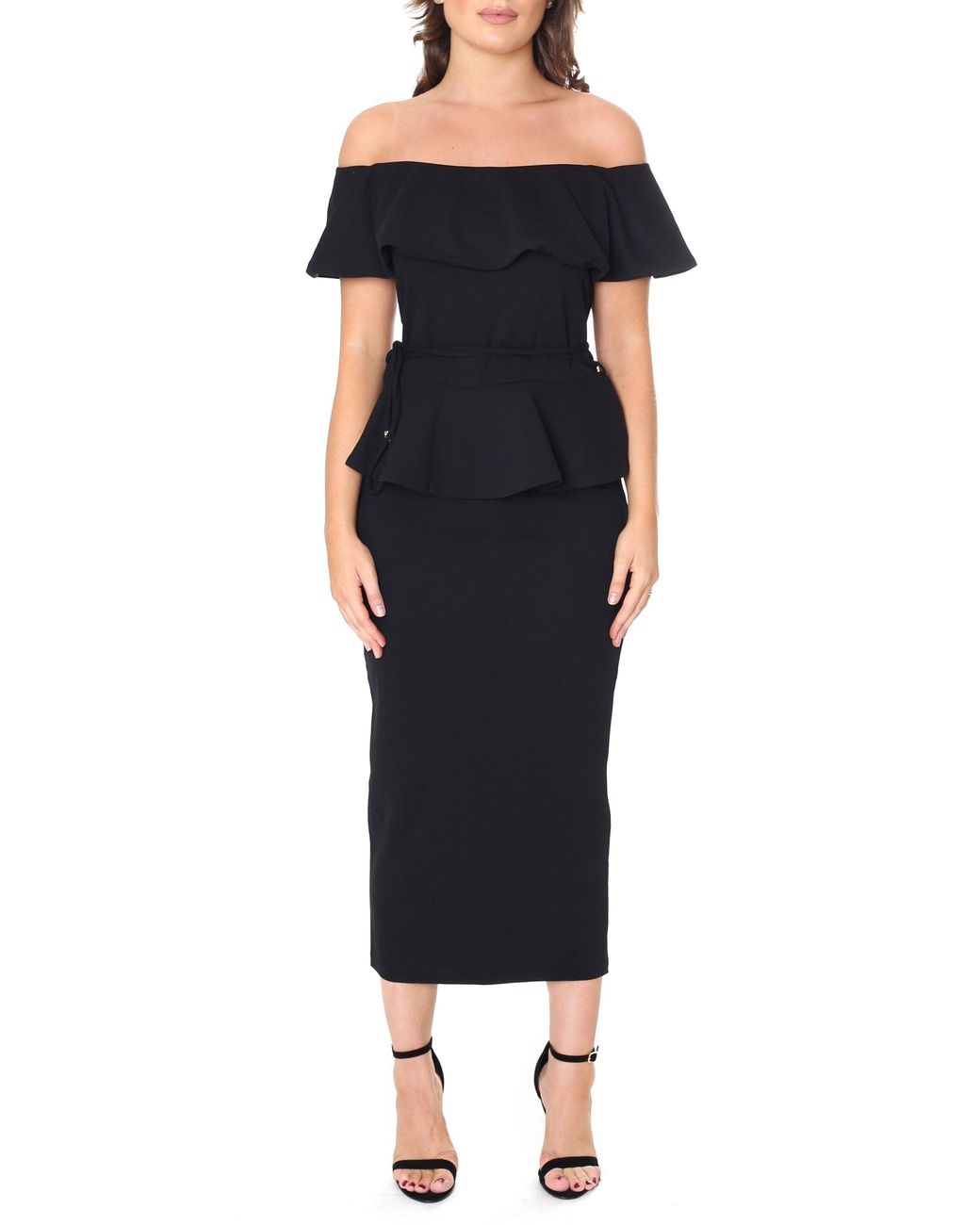 forever unique peplum dress