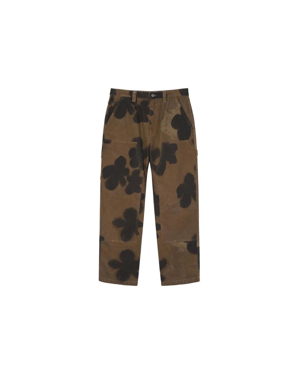 Stussy Floral Dye Trousers in Brown for Men | Lyst