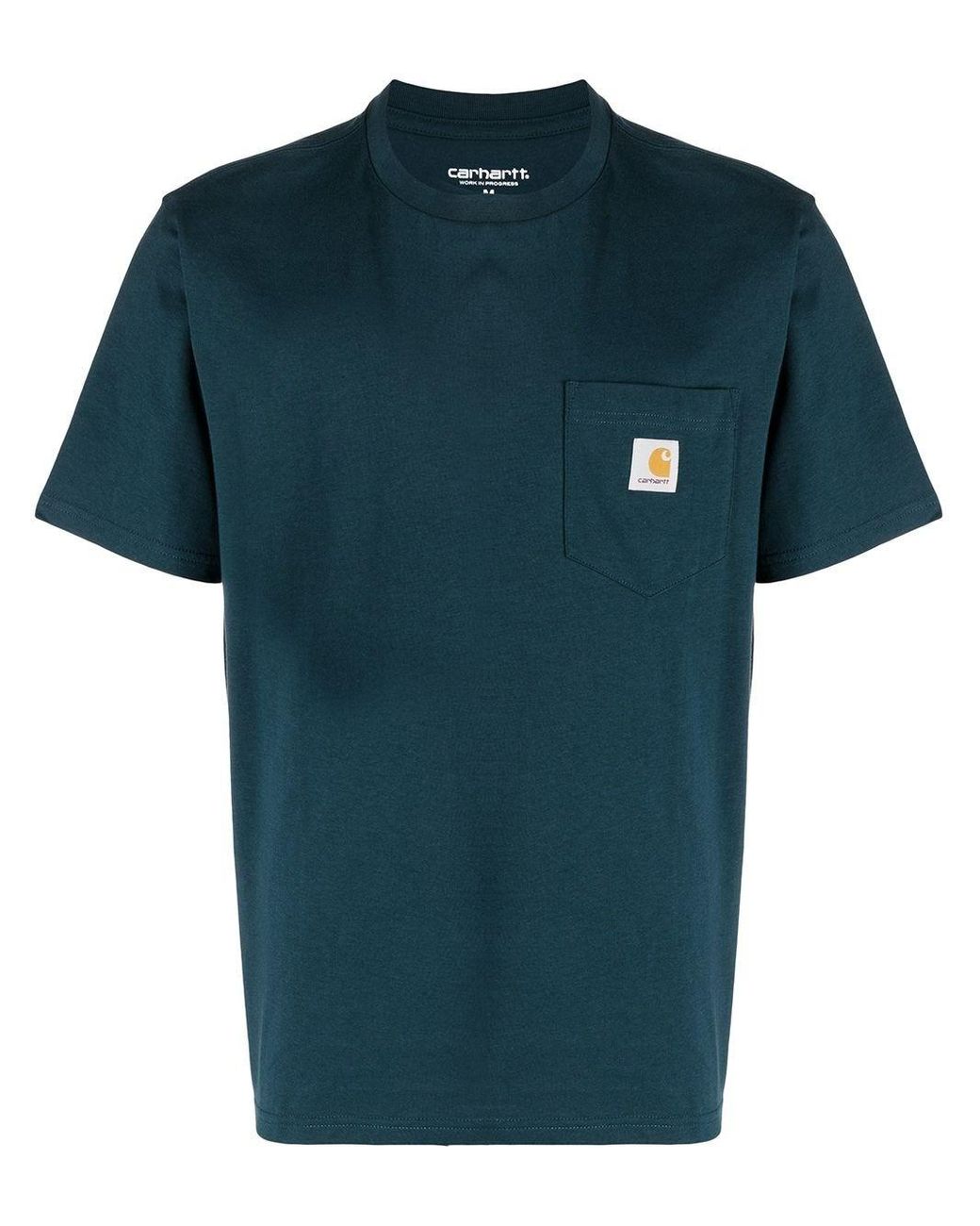 Carhartt Cotton Logo Chest Pocket T-shirt in Green for Men - Save 25% ...