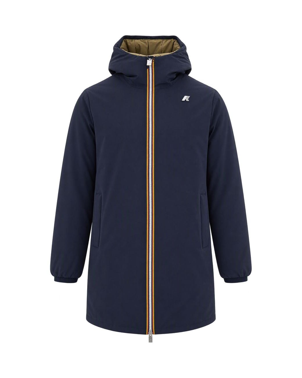 K-Way Blue Giubbino Jacob St Warm Double Depth for men