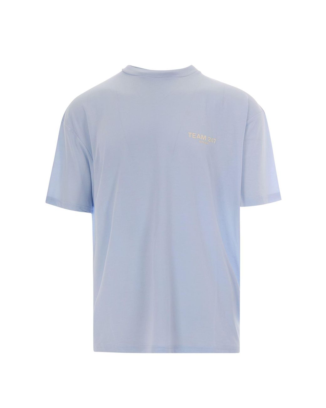 REPRESENT 247 Blue T-Shirt Oversize 247 Glacier for men