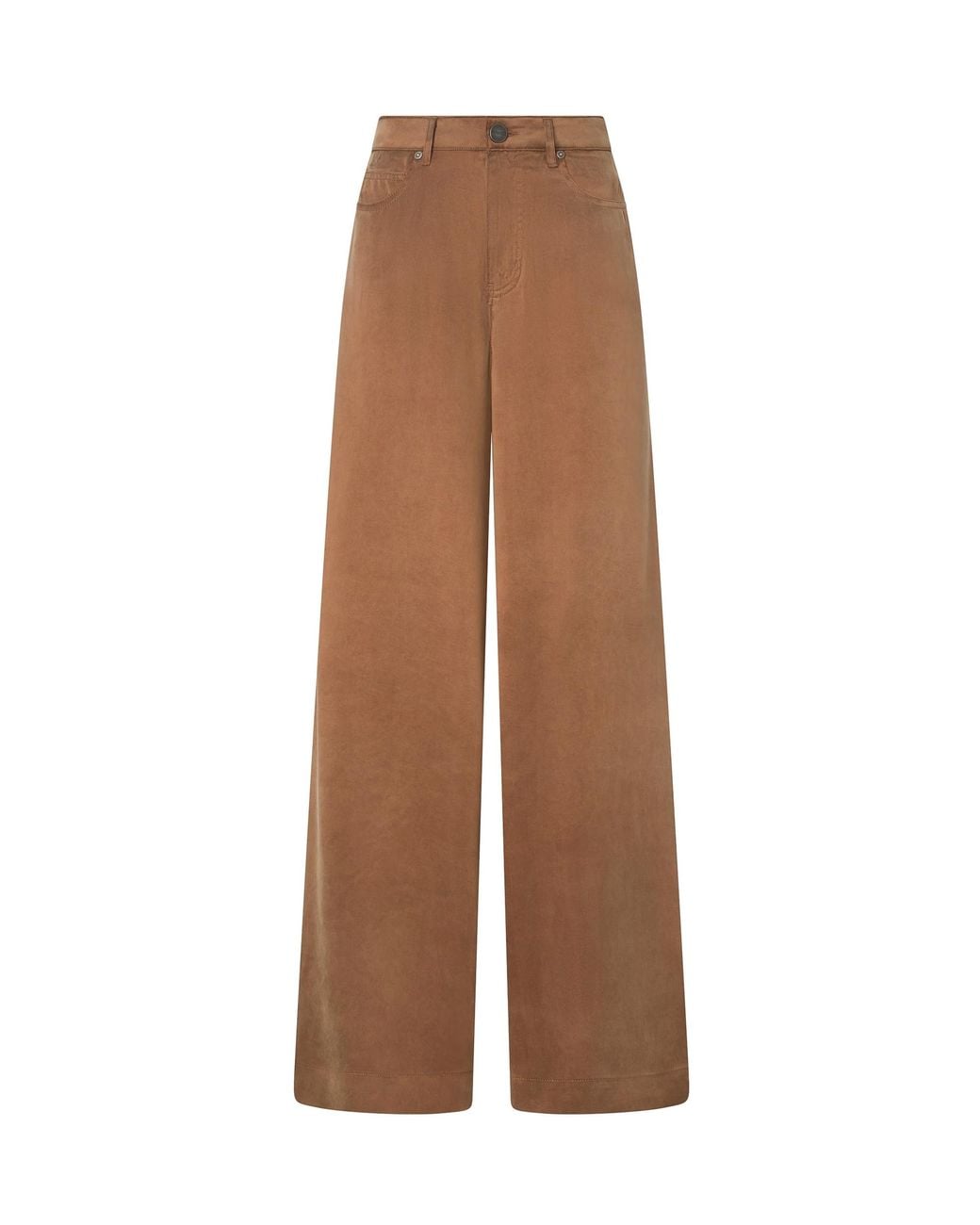 Pinko Natural Pantalone Twill Marrone Caffè Liquoroso