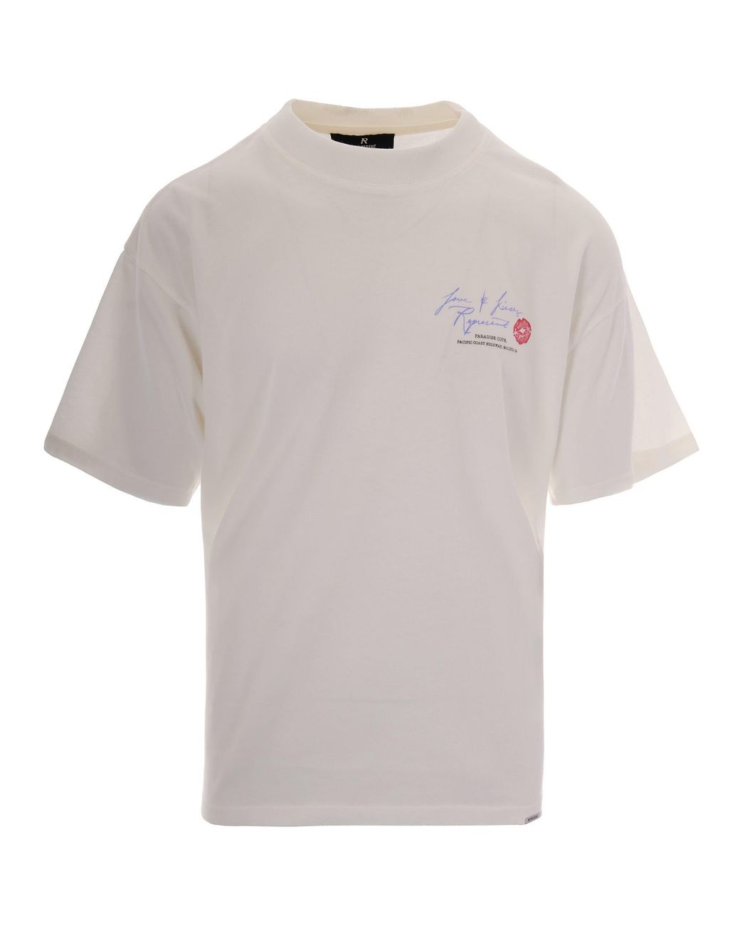 Represent White Graphic Print Oversized T-Shirt for men