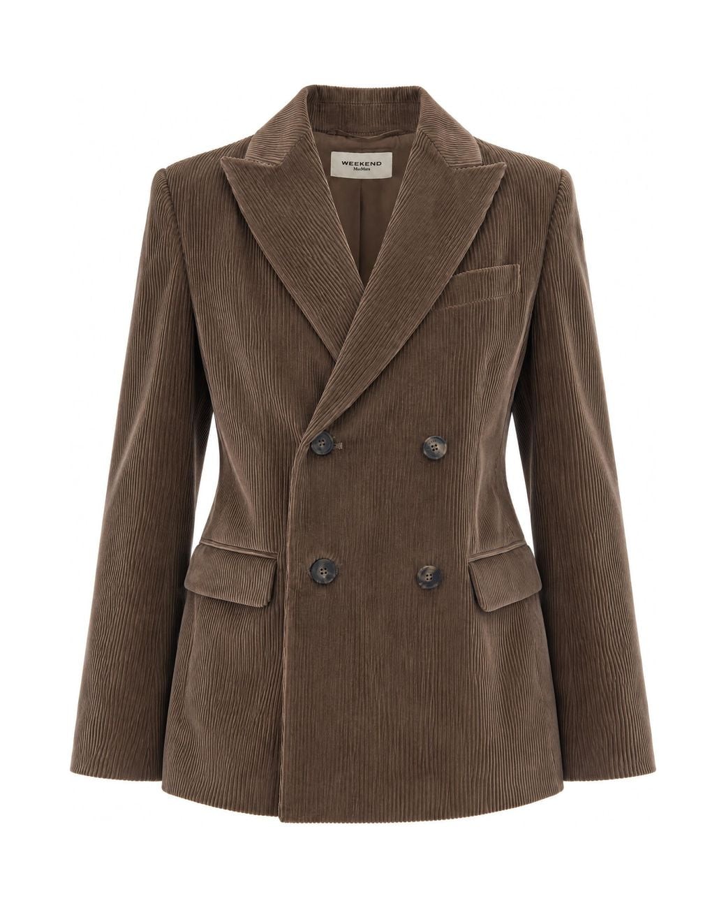 Weekend by Maxmara Brown Blazer Katanga Marrone Chiaro