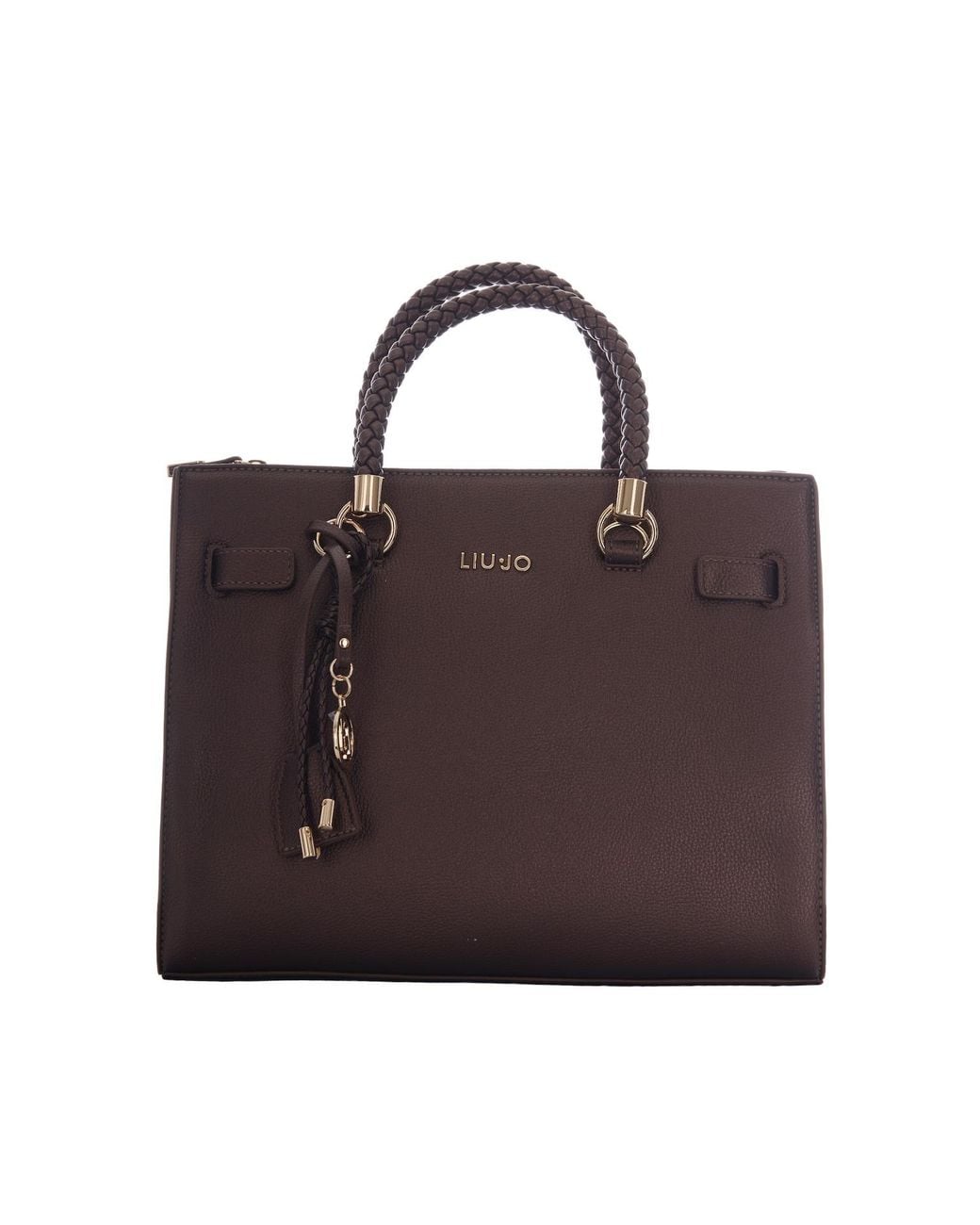 Liu Jo Brown Borsa Satchel M Testa Di Moro