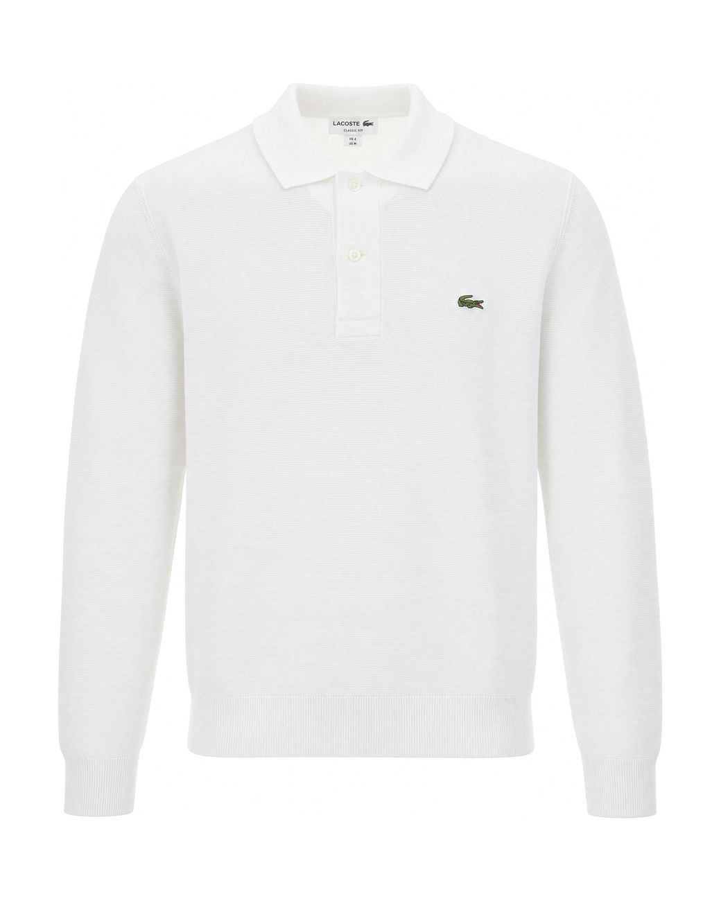 Lacoste White Polo Regular Flour for men