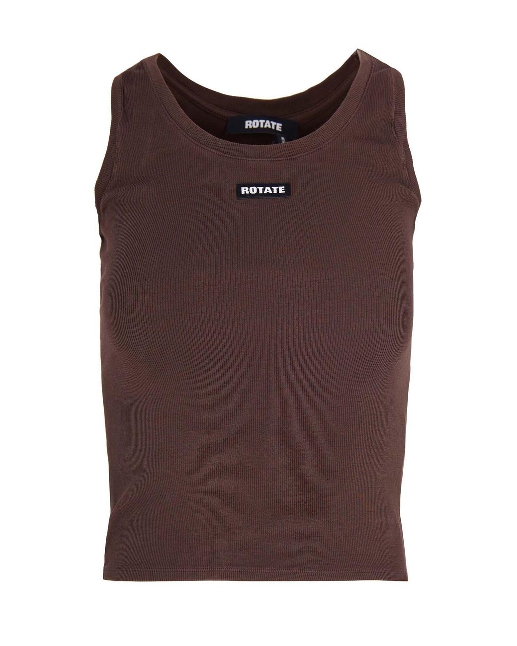 ROTATE BIRGER CHRISTENSEN Brown Tank Top Basic