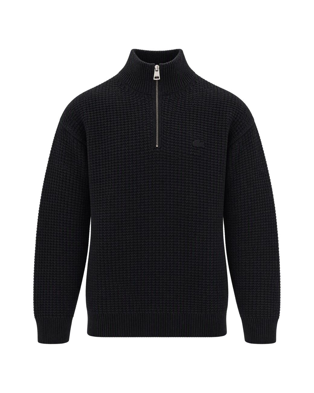 Lacoste Blue Maglione Half Zip Lightning Chine for men