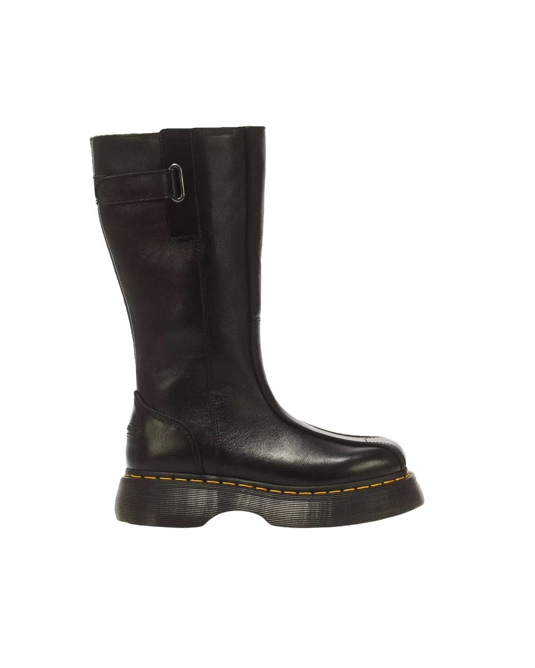 Dr. Martens Black Buzz Hi Milled Gloss High Boots
