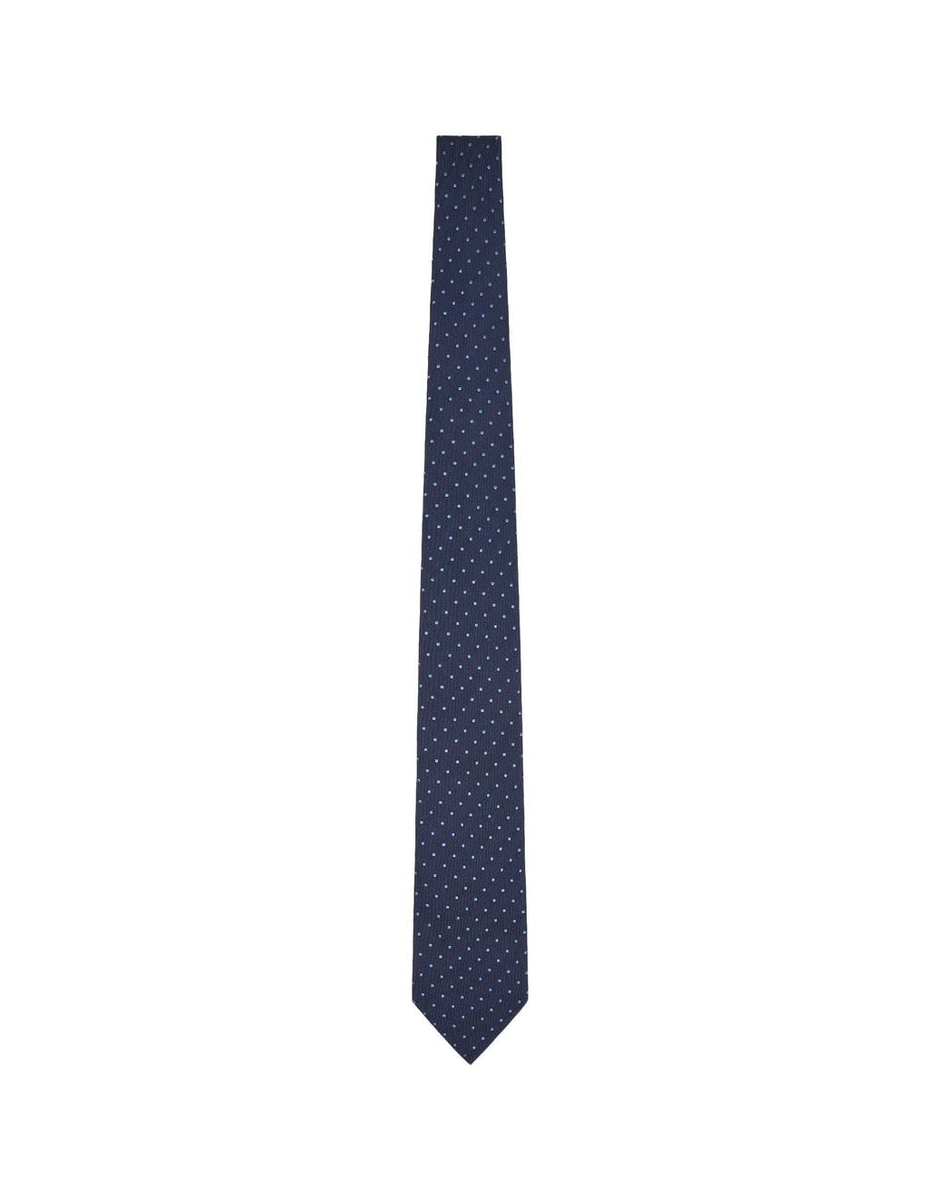 Emporio Armani Blue Cravatta Jacquard Fancy for men
