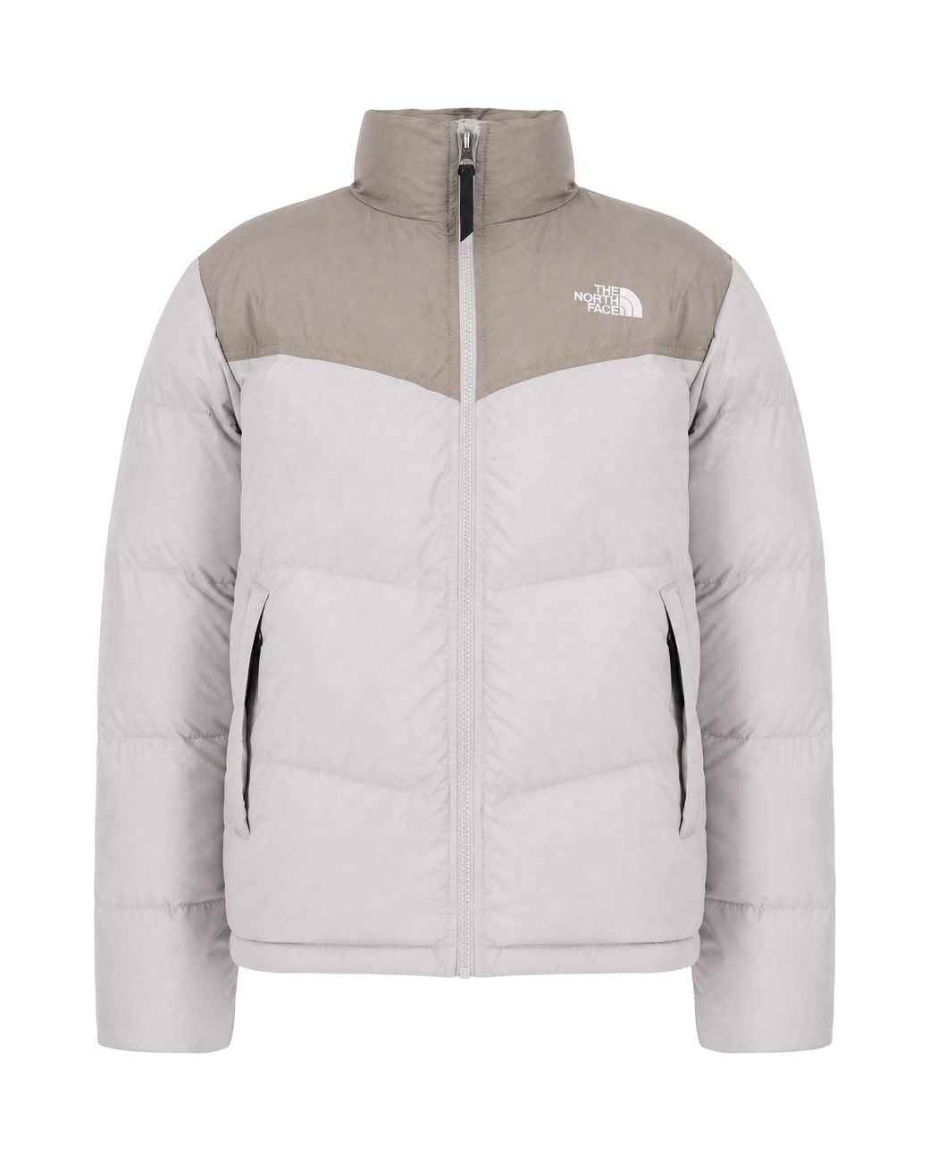The North Face Gray Mock Collar Jacket for men