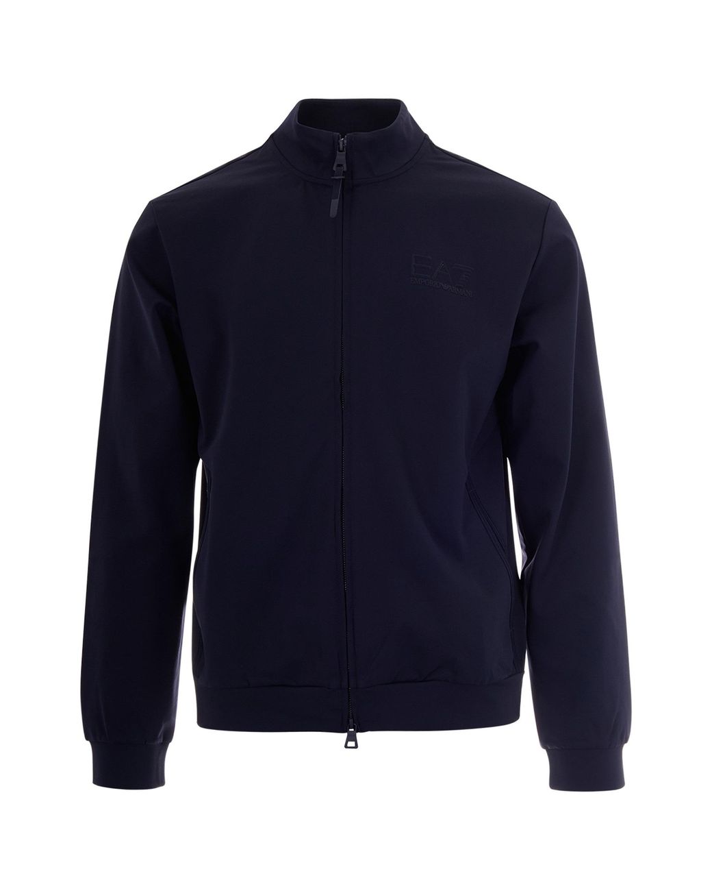 EA7 Blue Technical Fabric Sweatshirt for men