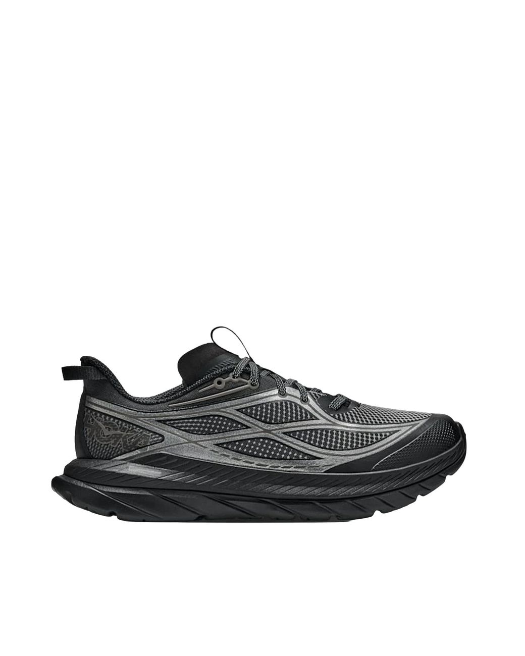 Hoka One One Black Sporty Sneakers With Tpu Reinforcement And Reflective Laces for men