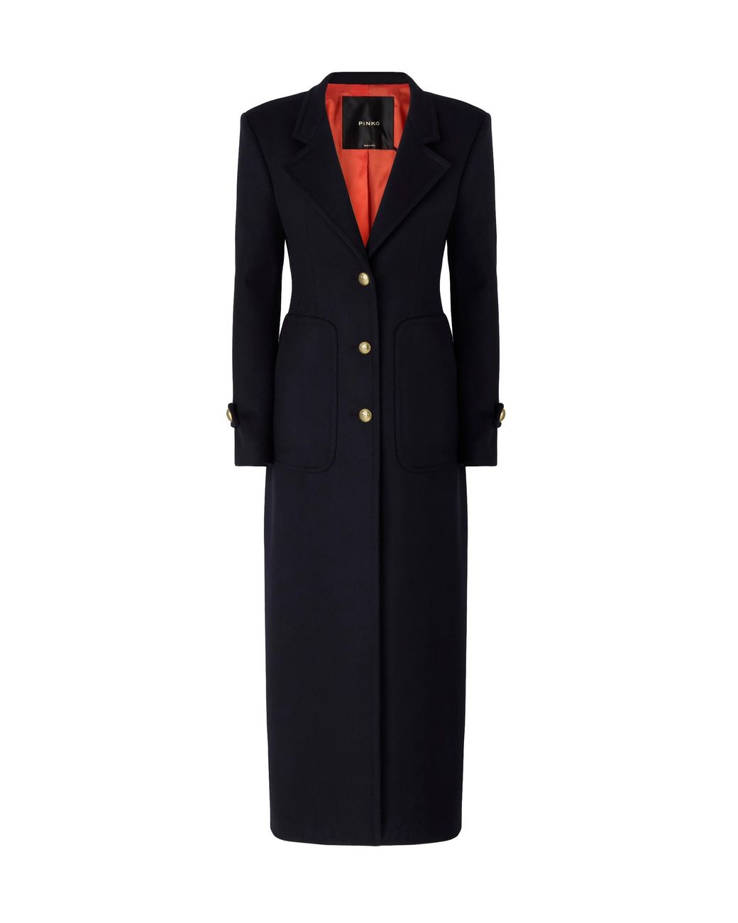 Pinko Blue Long Tailored Coat