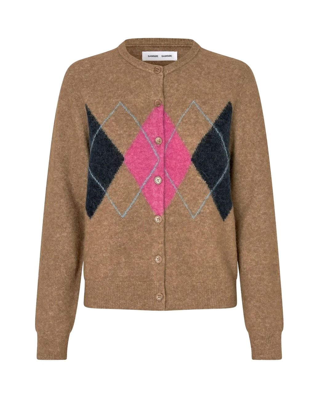 Samsøe & Samsøe Pink Cardigan Sanor Short Lead