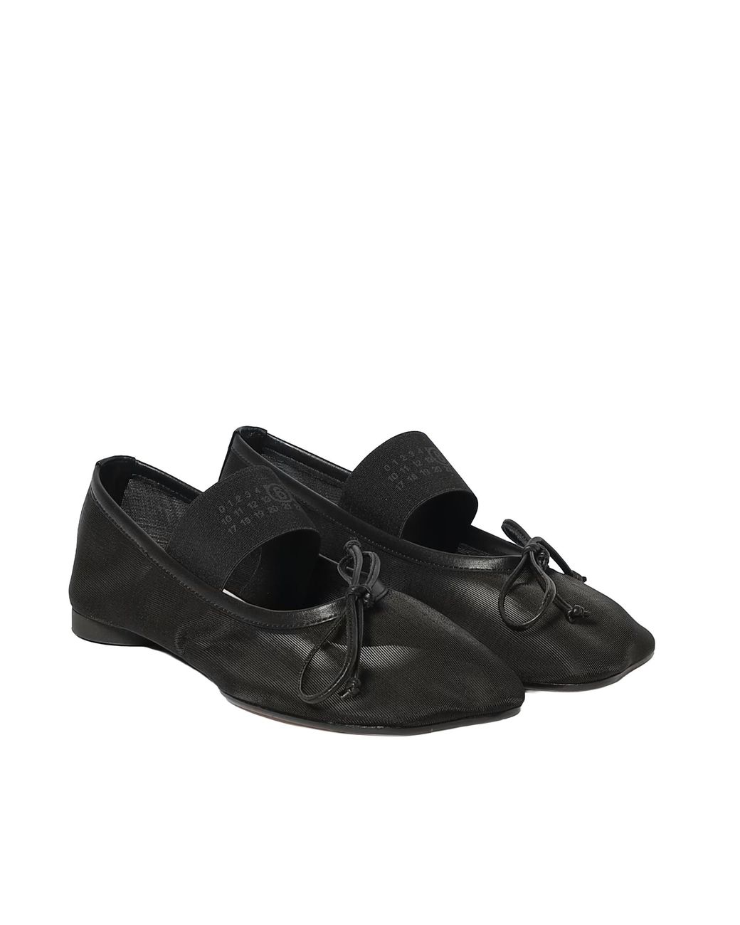 MM6 by Maison Margiela Black Ballerina Mesh